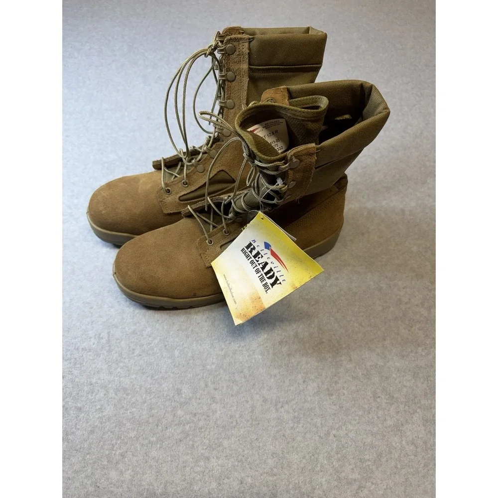 Belleville Hot Weather Combat Boots 551 ST 12.5 Coyote Desert Tan USA Military